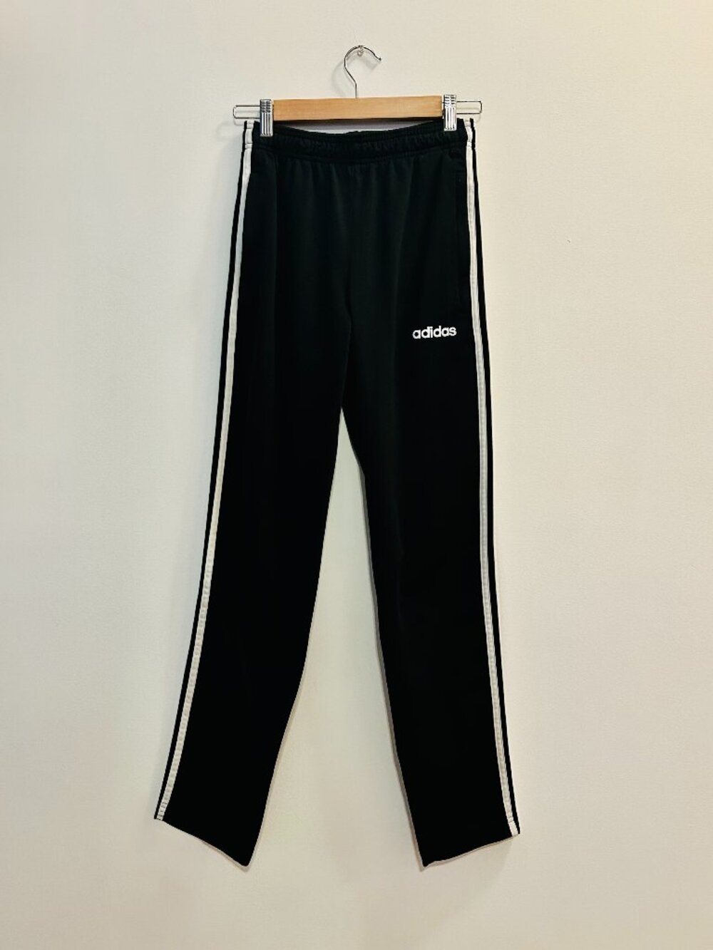 Adidas Classic Black Track Pants, Size Small